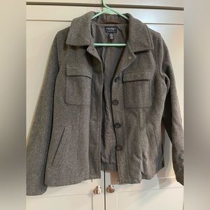 Vintage grey American Eagle wool jacket, medium, no signs of wear.